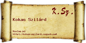 Kokas Szilárd névjegykártya